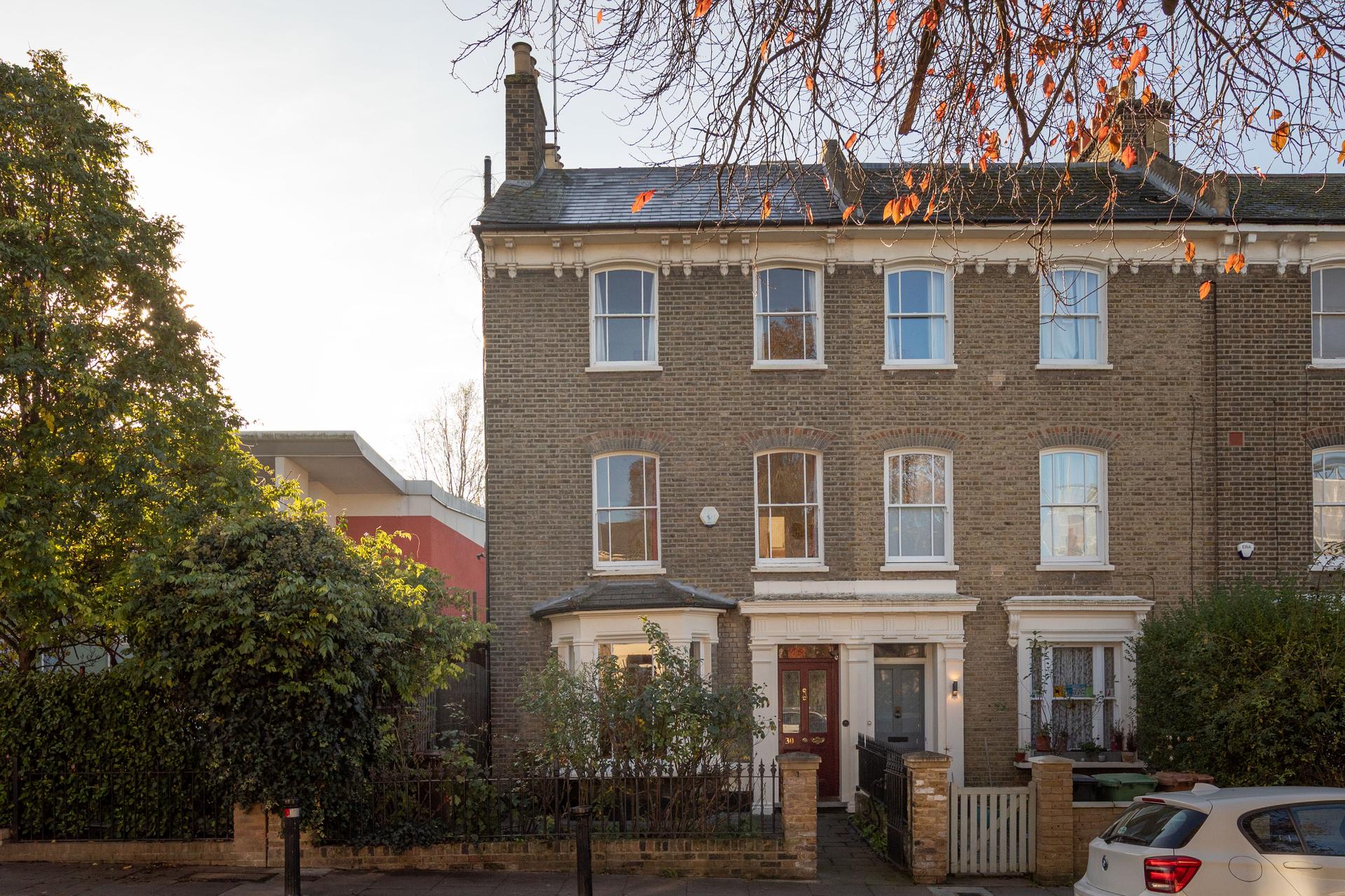 30 Ashmead Road, a five bedroom end of terrace Victorian house in St John's Conservation Area, Lewisham